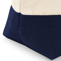 Natural-Navy - Back - Westford Mill Dipped Base Canvas Accessory Bag