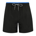 Black-Royal - Front - Asquith & Fox Mens Swim Shorts
