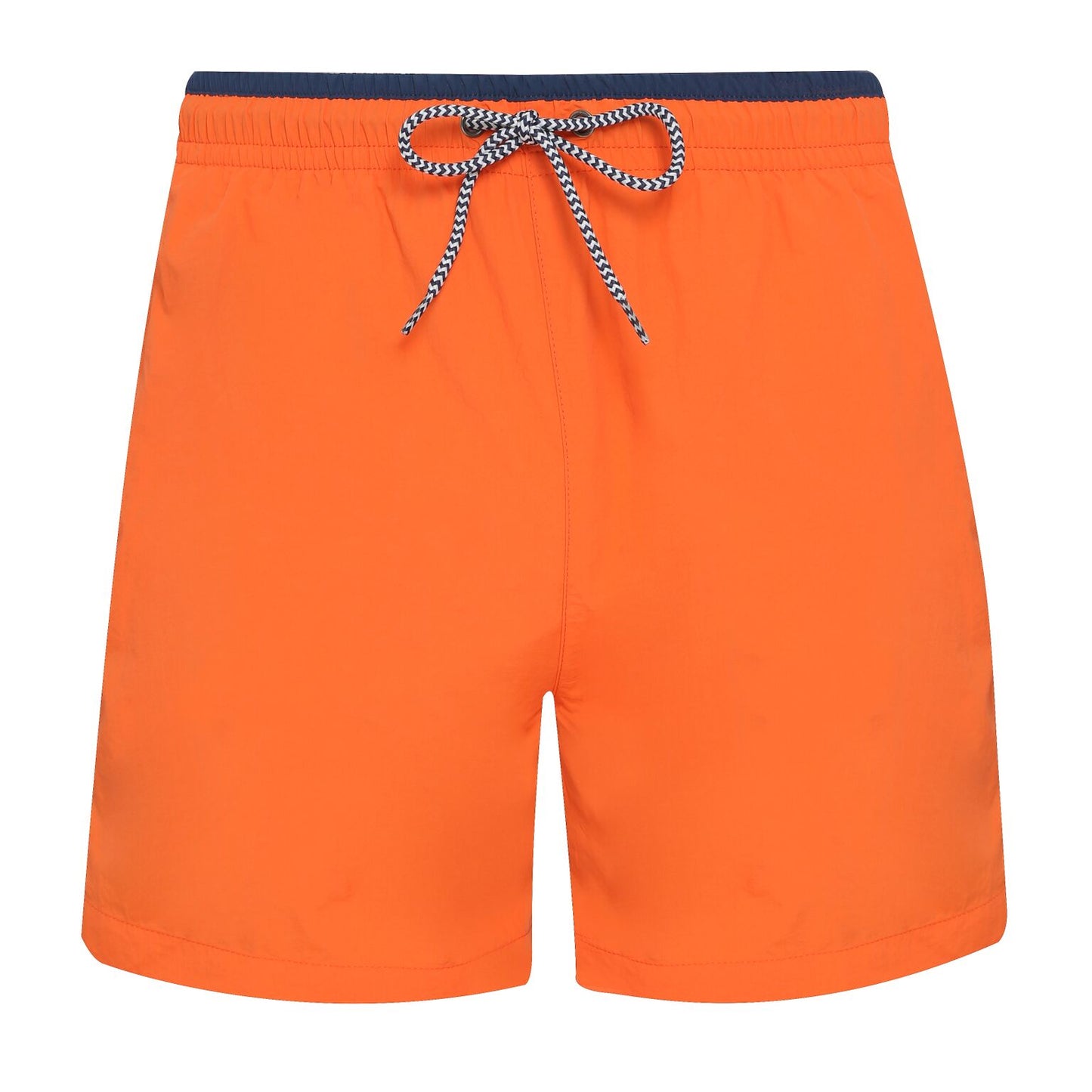 Orange-Navy - Front - Asquith & Fox Mens Swim Shorts