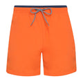 Orange-Navy - Front - Asquith & Fox Mens Swim Shorts