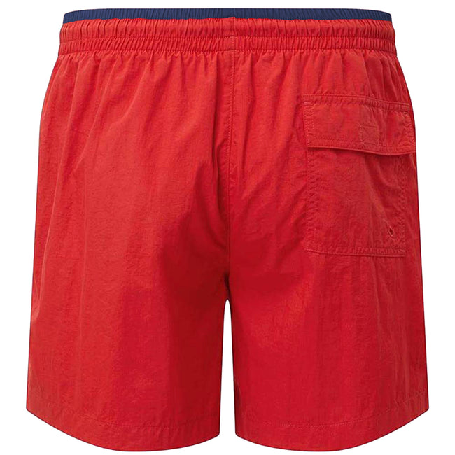 Red-Navy - Back - Asquith & Fox Mens Swim Shorts