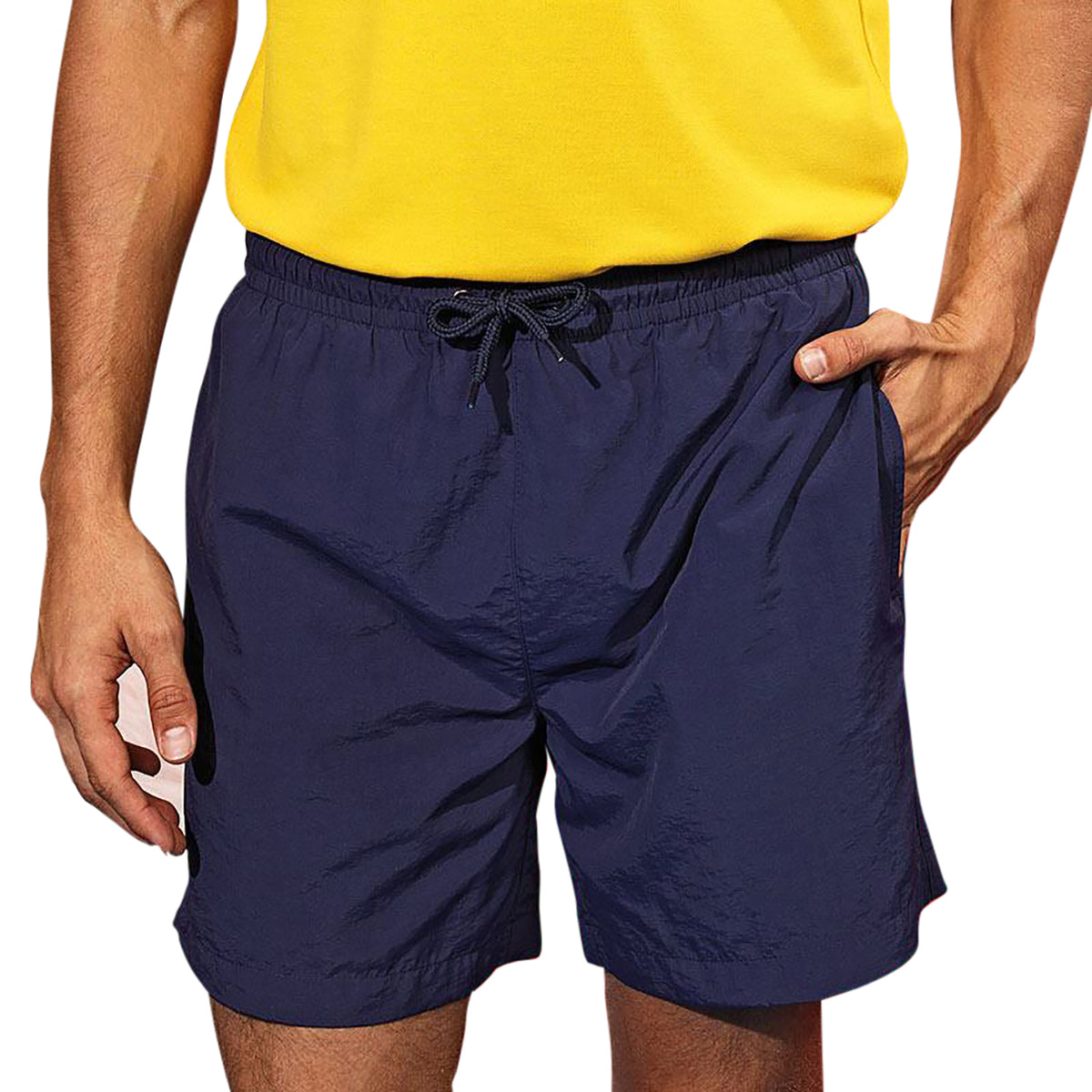 Navy-Navy - Back - Asquith & Fox Mens Swim Shorts
