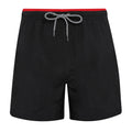 Black-Red - Front - Asquith & Fox Mens Swim Shorts