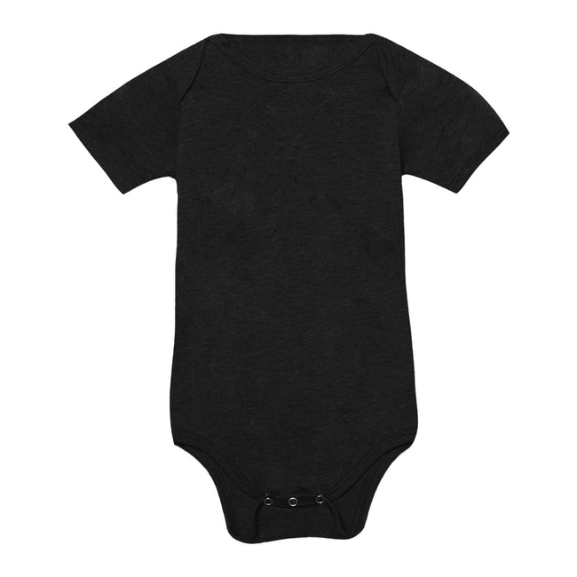 Charcoal-Black Triblend - Front - Bella + Canvas Unisex Baby Triblend Short Sleeve Onesie