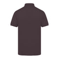 Dark Grey - Back - Henbury Mens Short Sleeved 65-35 Pique Polo Shirt