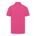 Fuchsia - Back - Henbury Mens Short Sleeved 65-35 Pique Polo Shirt