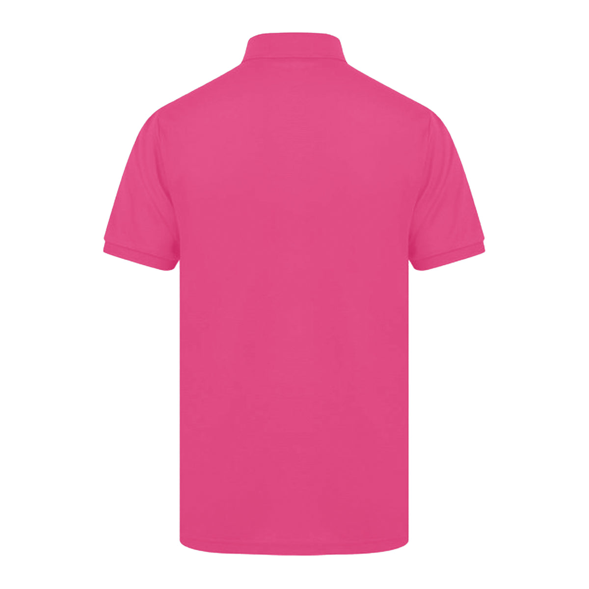 Fuchsia - Back - Henbury Mens Short Sleeved 65-35 Pique Polo Shirt