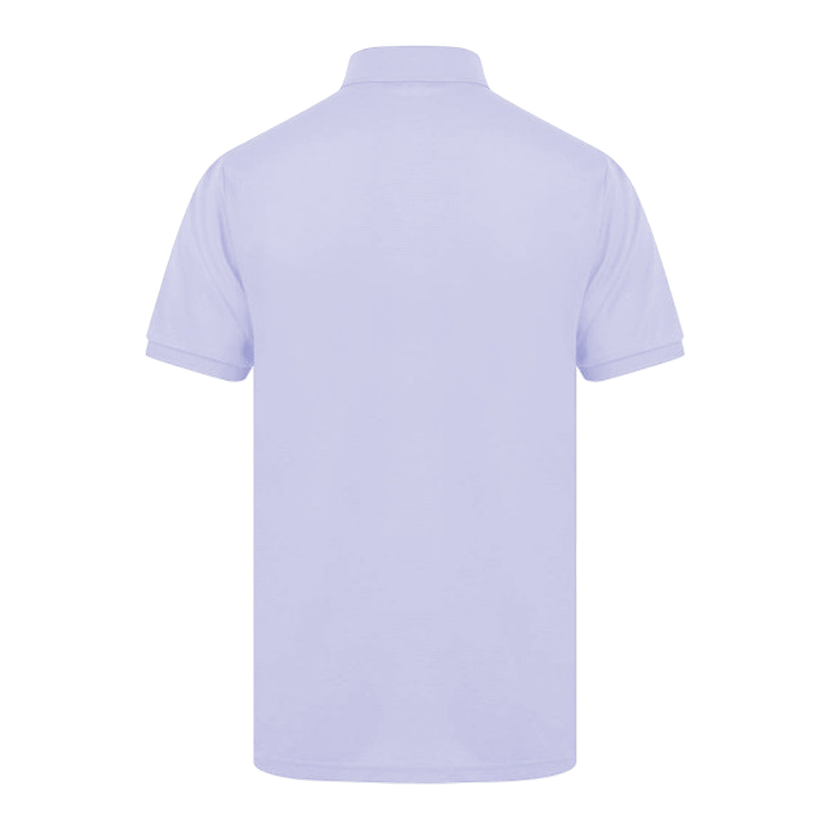 Lavender - Back - Henbury Mens Short Sleeved 65-35 Pique Polo Shirt