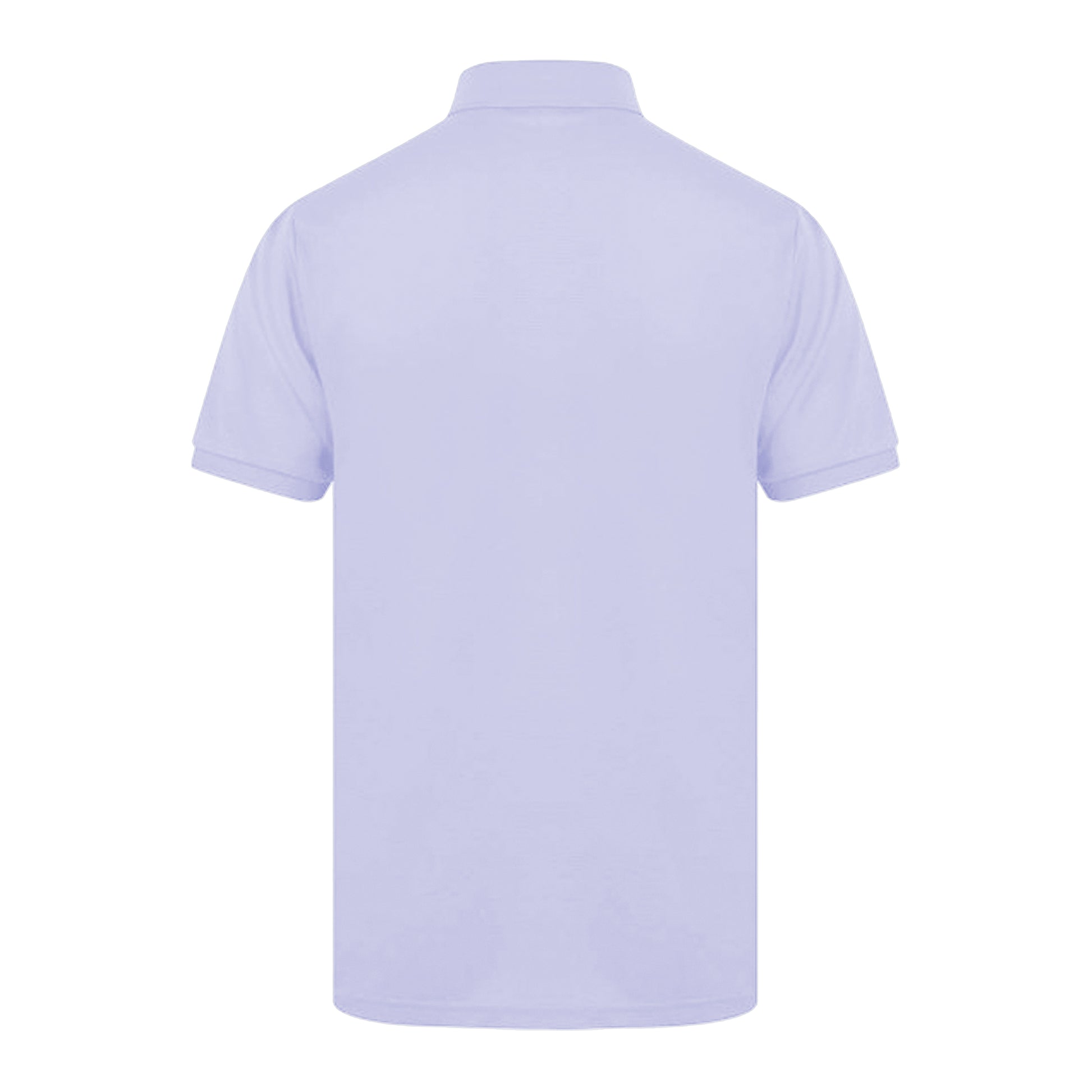 Lavender - Back - Henbury Mens Short Sleeved 65-35 Pique Polo Shirt