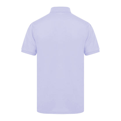 Lavender - Back - Henbury Mens Short Sleeved 65-35 Pique Polo Shirt