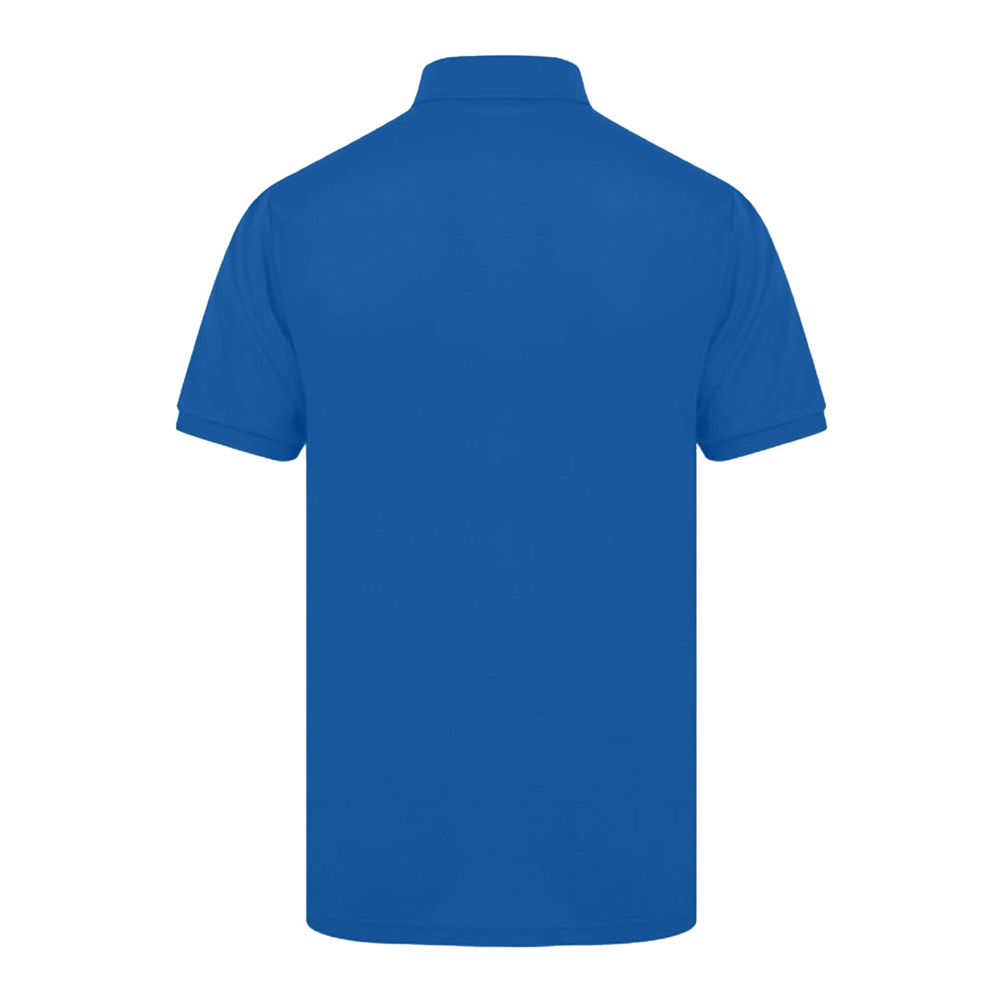 Royal - Back - Henbury Mens Short Sleeved 65-35 Pique Polo Shirt
