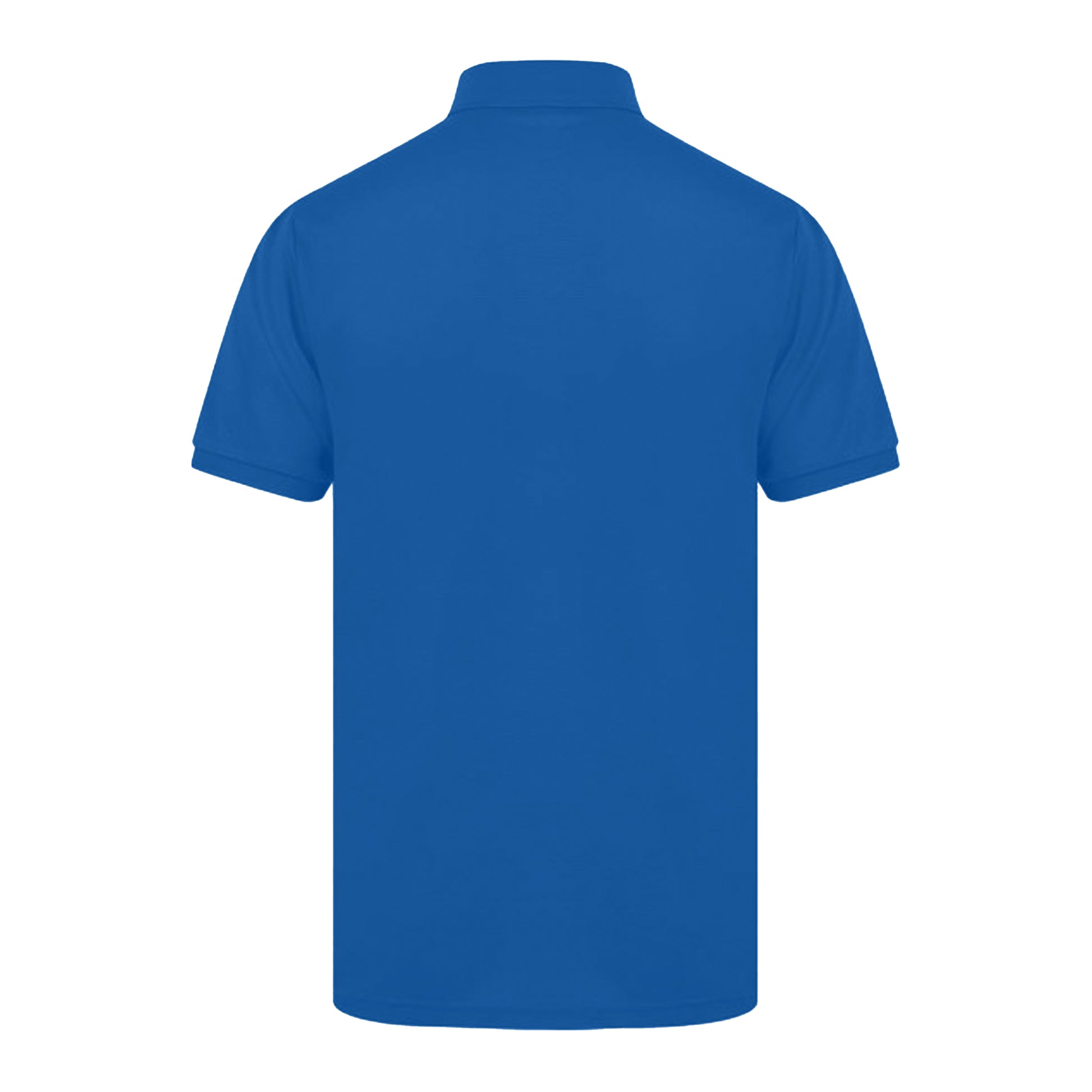 Royal - Back - Henbury Mens Short Sleeved 65-35 Pique Polo Shirt