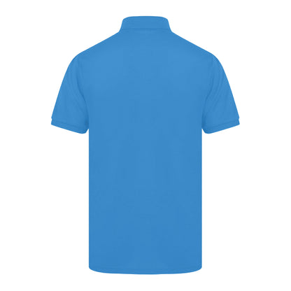 Sapphire Blue - Back - Henbury Mens Short Sleeved 65-35 Pique Polo Shirt