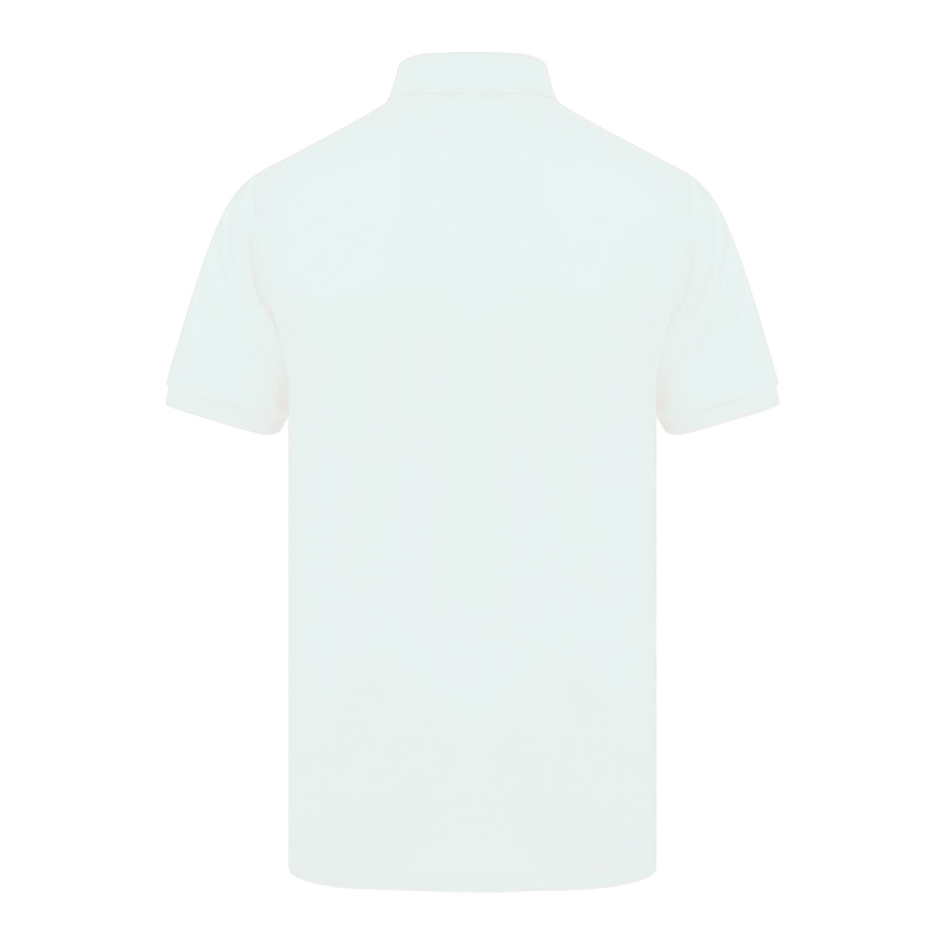 White - Back - Henbury Mens Short Sleeved 65-35 Pique Polo Shirt