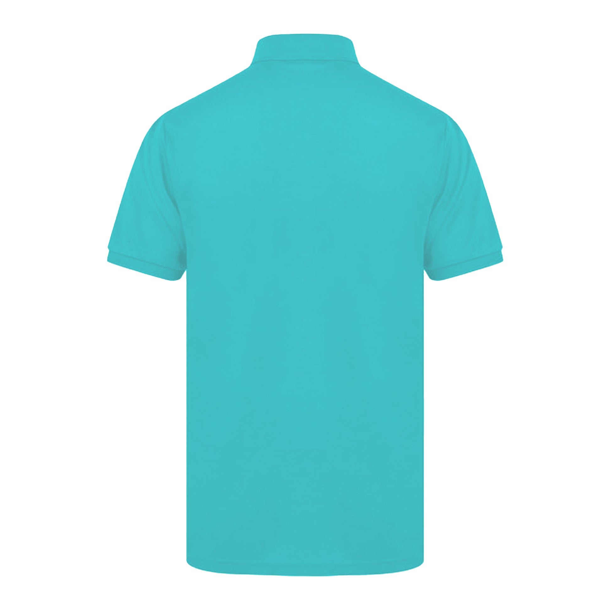 Turquoise - Back - Henbury Mens Short Sleeved 65-35 Pique Polo Shirt