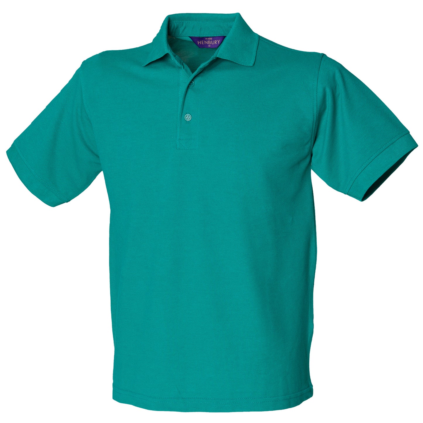 Jade - Front - Henbury Mens Short Sleeved 65-35 Pique Polo Shirt