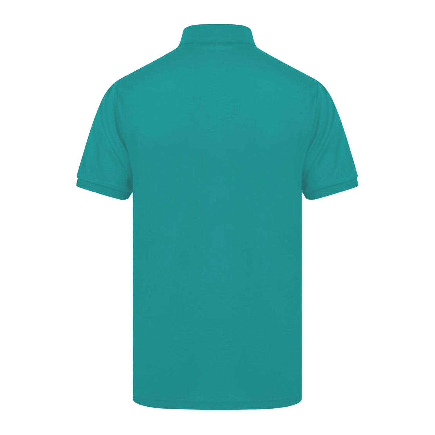 Jade - Back - Henbury Mens Short Sleeved 65-35 Pique Polo Shirt