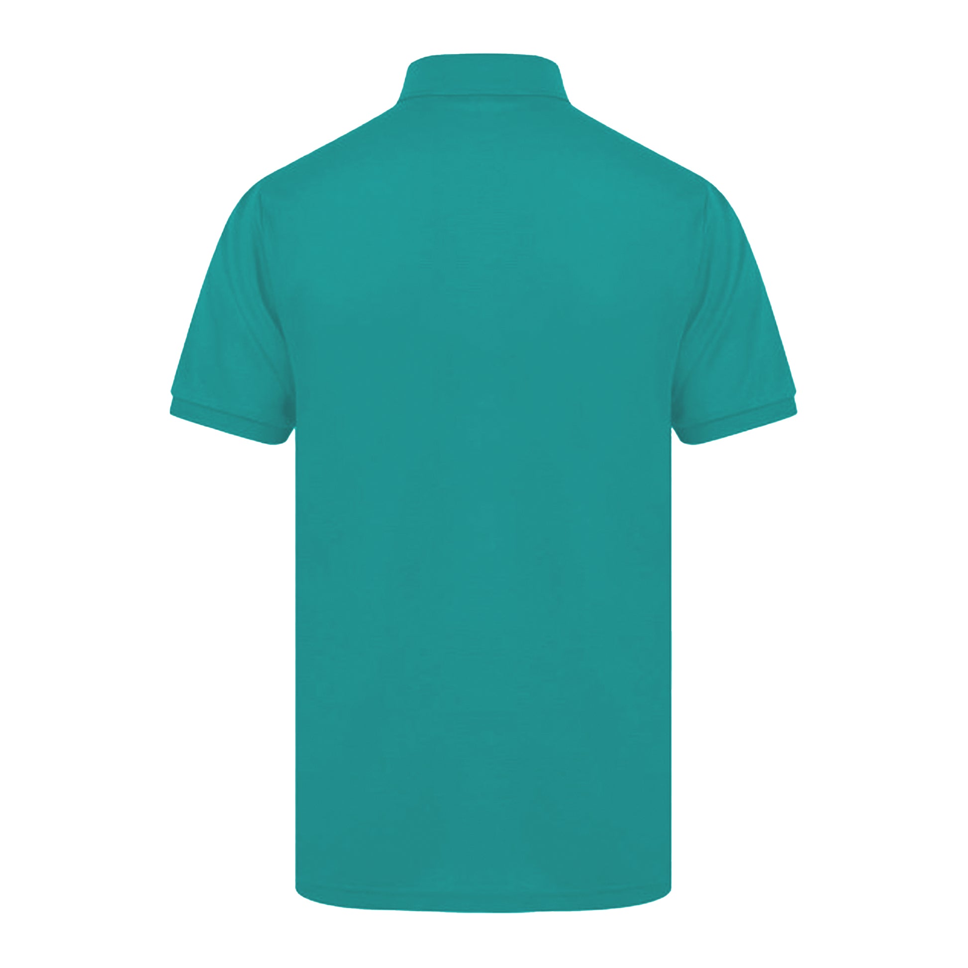 Jade - Back - Henbury Mens Short Sleeved 65-35 Pique Polo Shirt