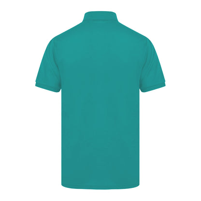 Jade - Back - Henbury Mens Short Sleeved 65-35 Pique Polo Shirt