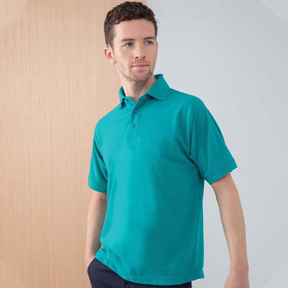 Jade - Lifestyle - Henbury Mens Short Sleeved 65-35 Pique Polo Shirt