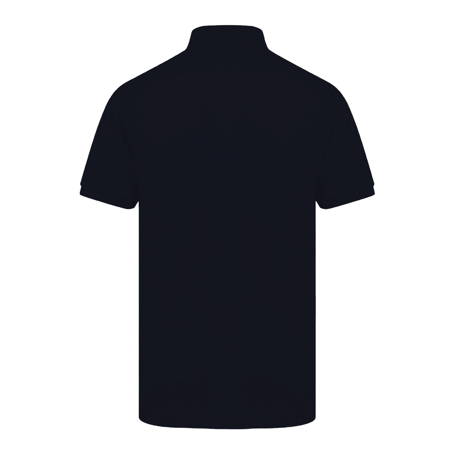 Navy - Back - Henbury Mens Short Sleeved 65-35 Pique Polo Shirt