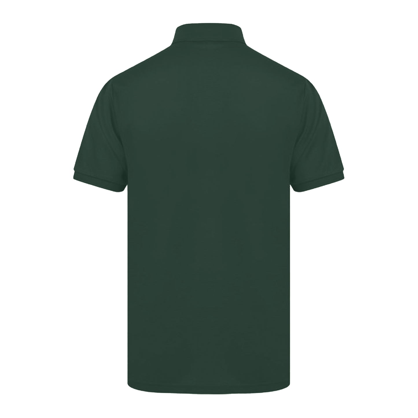 Bottle Green - Back - Henbury Mens Short Sleeved 65-35 Pique Polo Shirt