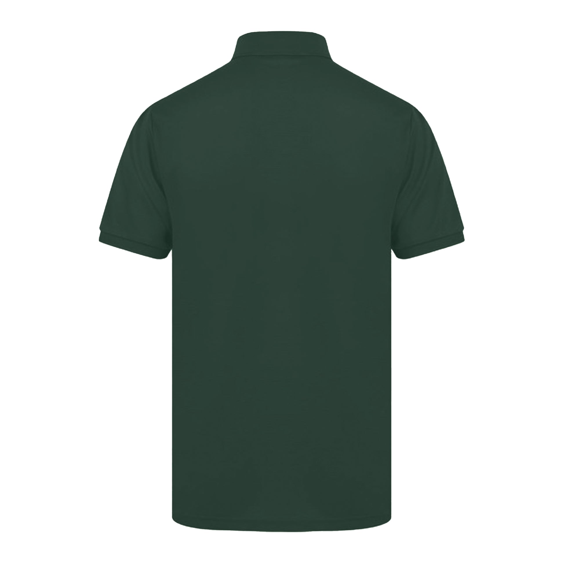 Bottle Green - Back - Henbury Mens Short Sleeved 65-35 Pique Polo Shirt