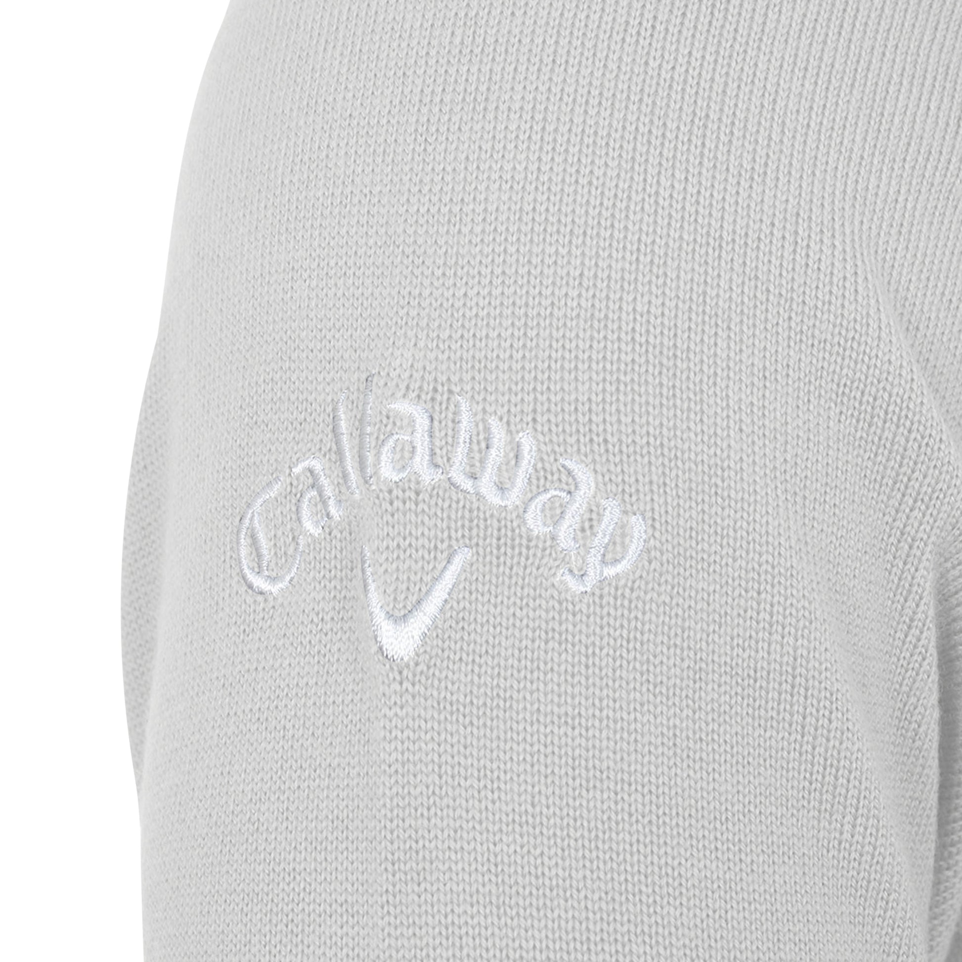 Pearl Blue - Side - Callaway Mens Ribbed V Neck Merino Sweater