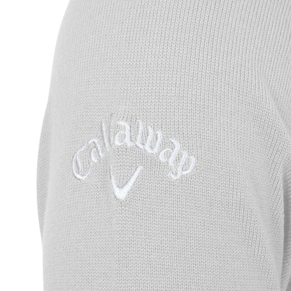 Pearl Blue - Side - Callaway Mens Ribbed V Neck Merino Sweater