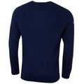 Peacoat Navy - Back - Callaway Mens Ribbed V Neck Merino Sweater