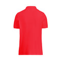 Red - Back - Henbury Womens-Ladies 65-35 Polo Shirt