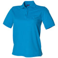 Sapphire Blue - Front - Henbury Womens-Ladies 65-35 Polo Shirt