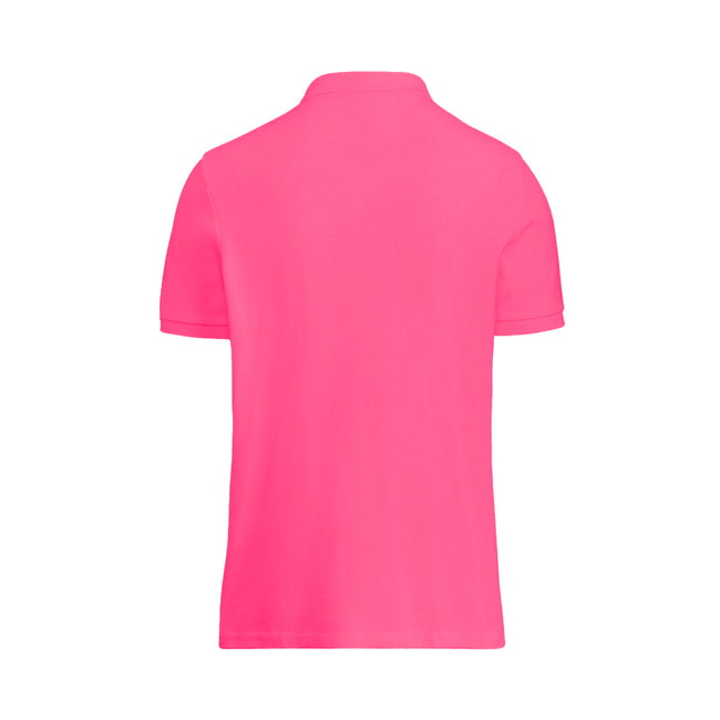 Fuchsia - Back - Henbury Womens-Ladies 65-35 Polo Shirt