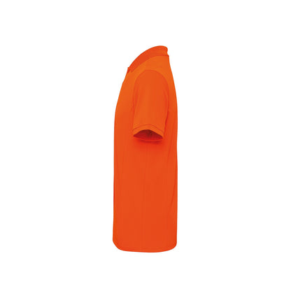 Orange - Side - Premier Mens Coolchecker Plus Pique Polo With CoolPlus