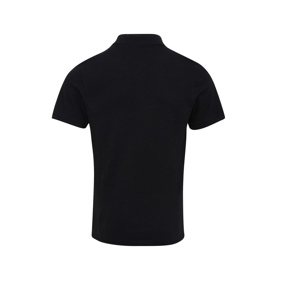 Black - Back - Premier Mens Coolchecker Plus Pique Polo With CoolPlus