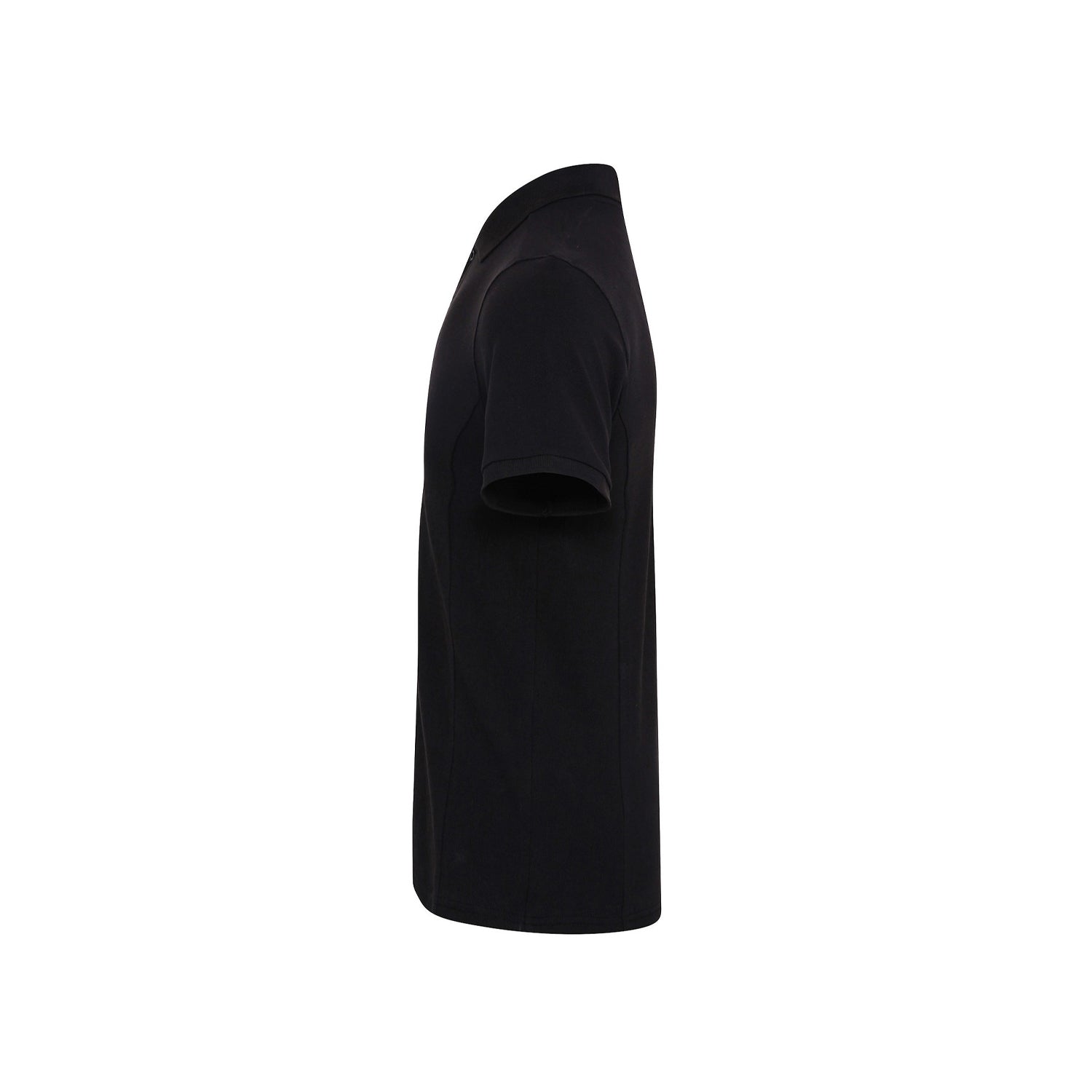Black - Side - Premier Mens Coolchecker Plus Pique Polo With CoolPlus