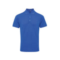 Purple - Side - Premier Mens Coolchecker Plus Pique Polo With CoolPlus