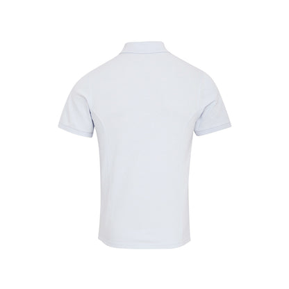 White - Back - Premier Mens Coolchecker Plus Pique Polo With CoolPlus