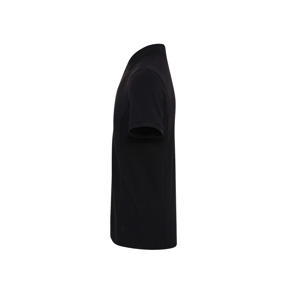 Black - Side - Premier Mens Coolchecker Plus Pique Polo With CoolPlus