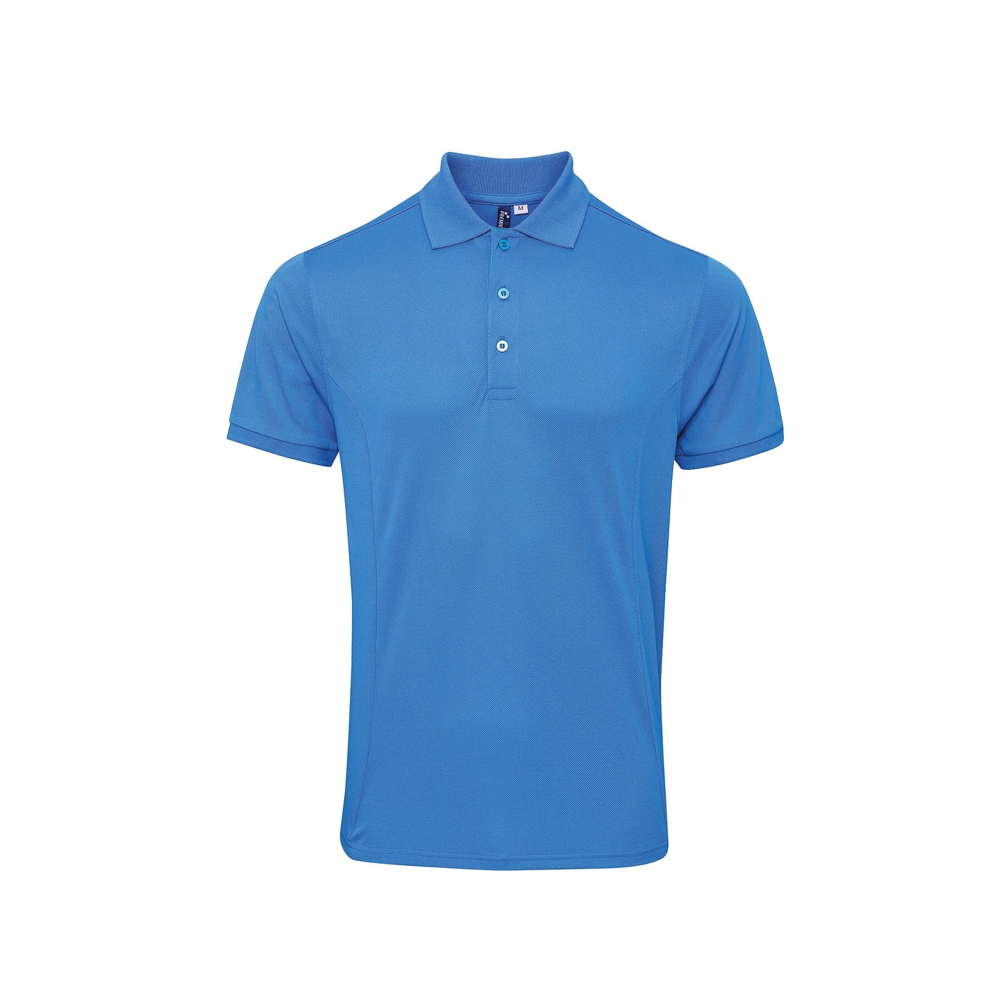 Sapphire - Front - Premier Mens Coolchecker Plus Pique Polo With CoolPlus