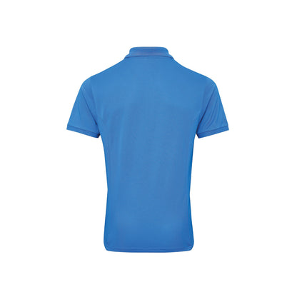 Sapphire - Back - Premier Mens Coolchecker Plus Pique Polo With CoolPlus