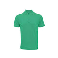 Turquoise - Front - Premier Mens Coolchecker Plus Pique Polo With CoolPlus