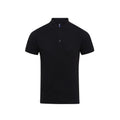 Black - Front - Premier Mens Coolchecker Plus Pique Polo With CoolPlus