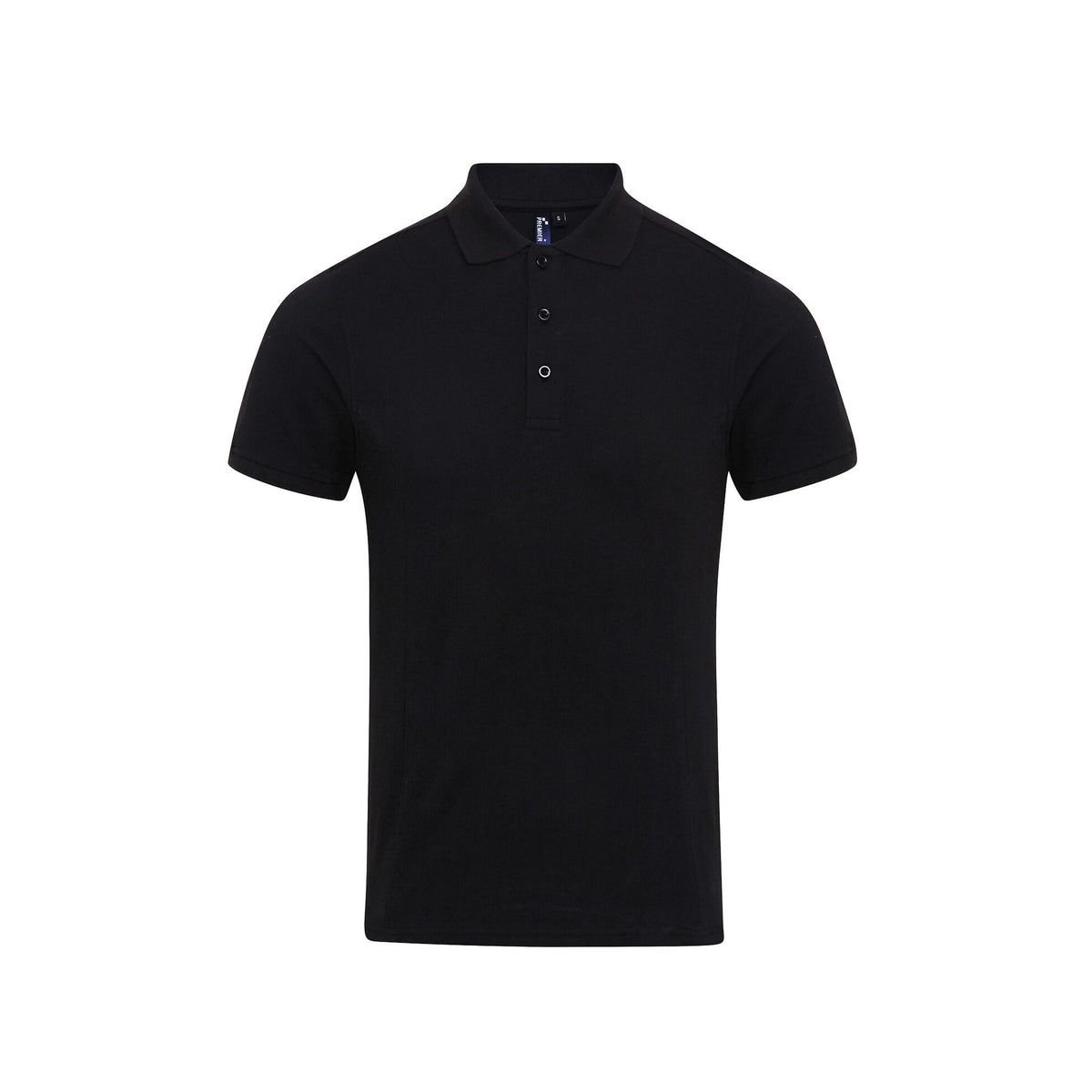 Black - Front - Premier Mens Coolchecker Plus Pique Polo With CoolPlus
