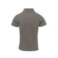 Dark Grey - Back - Premier Womens-Ladies Coolchecker Plus Piqu Polo With CoolPlus