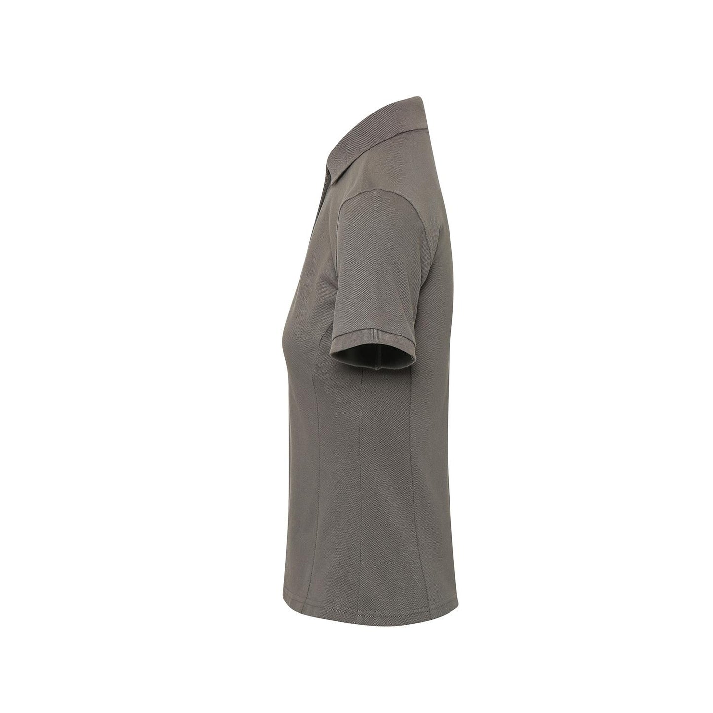 Dark Grey - Side - Premier Womens-Ladies Coolchecker Plus Piqu Polo With CoolPlus