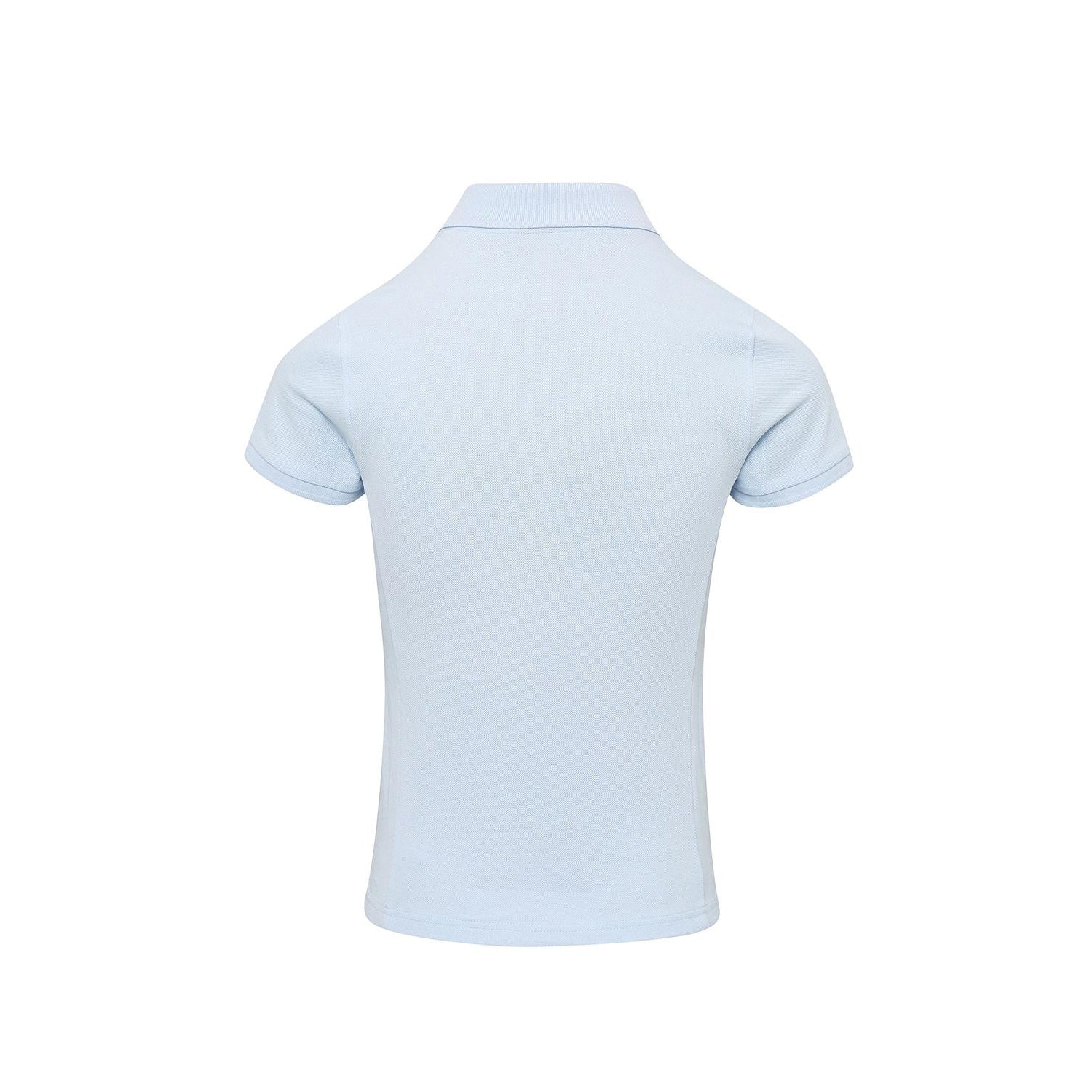 Light Blue - Back - Premier Womens-Ladies Coolchecker Plus Piqu Polo With CoolPlus