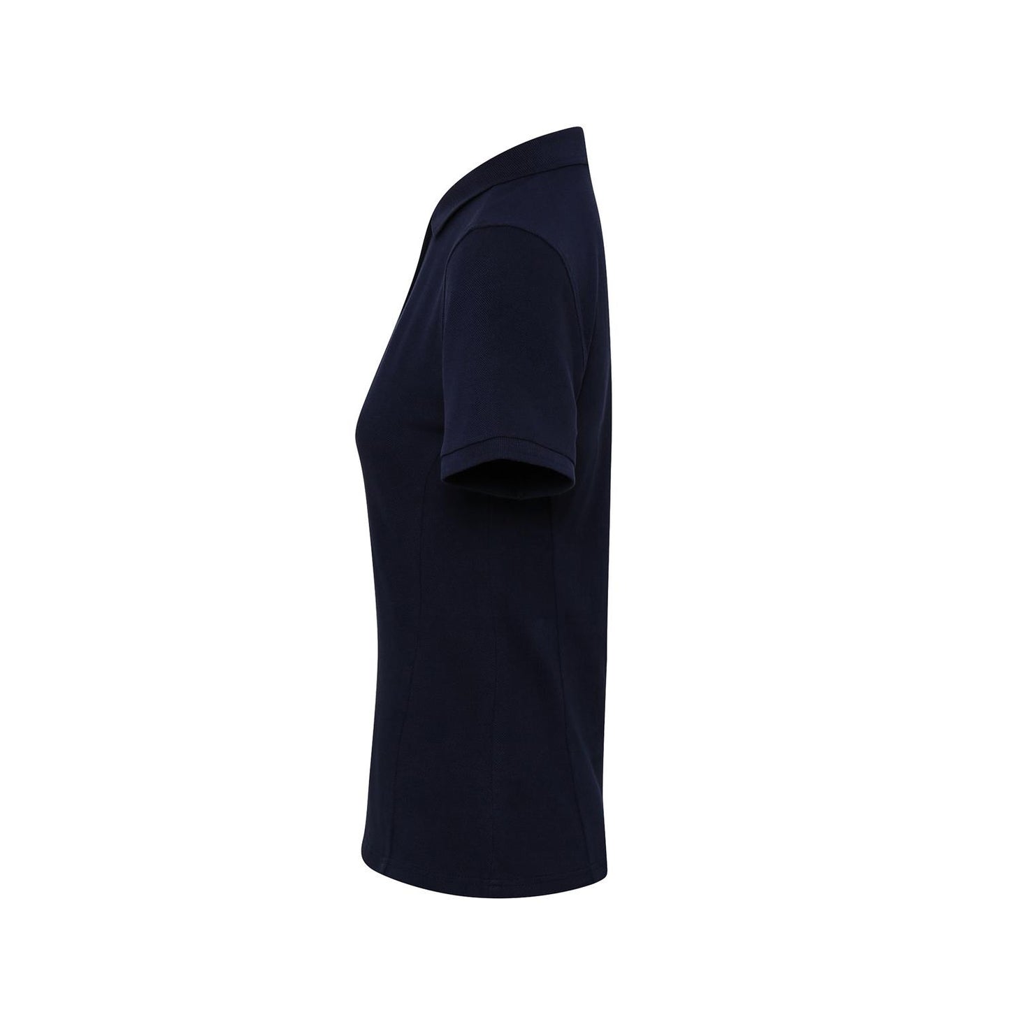 Navy - Side - Premier Womens-Ladies Coolchecker Plus Piqu Polo With CoolPlus