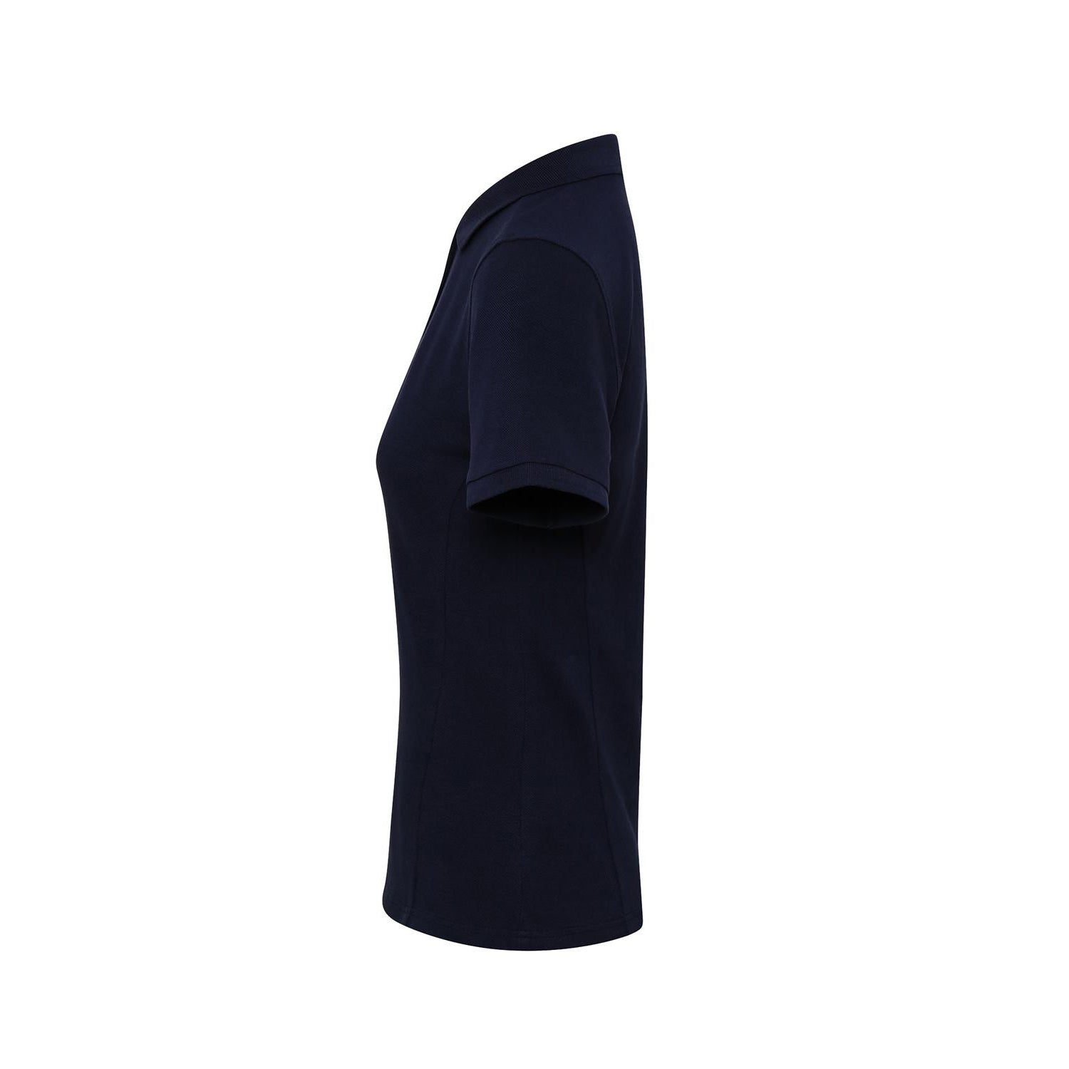 Navy - Side - Premier Womens-Ladies Coolchecker Plus Piqu Polo With CoolPlus