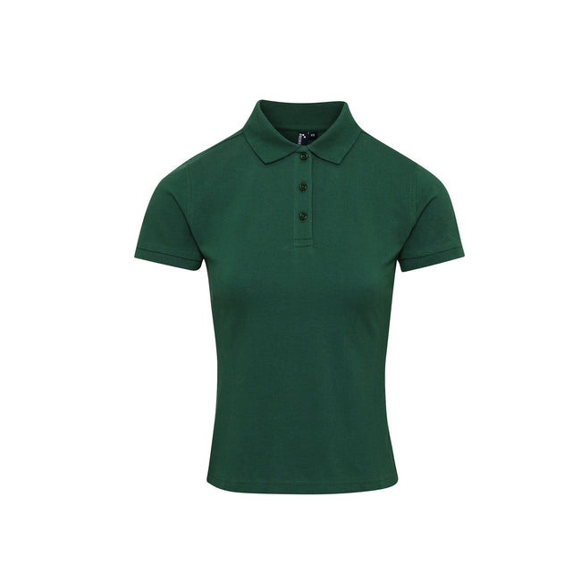 Bottle - Front - Premier Womens-Ladies Coolchecker Plus Piqu Polo With CoolPlus